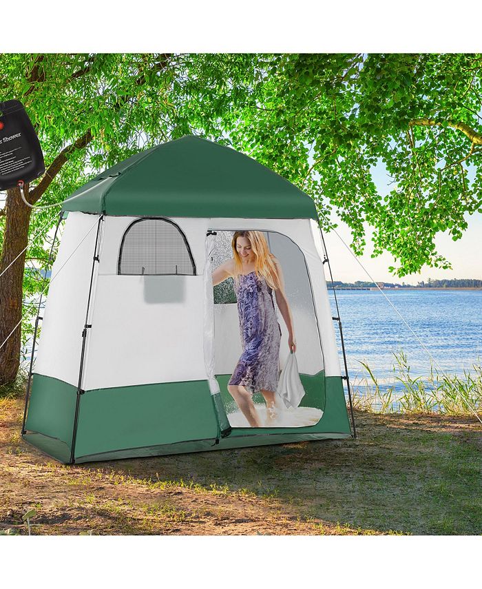 Outsunny Shower Tent, Pop Up Privacy Shelter for Camping, Dressing