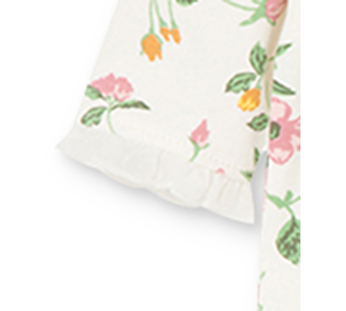 Little Me Baby Girls Floral Footed Coverall and Hat, 2 Piece Set