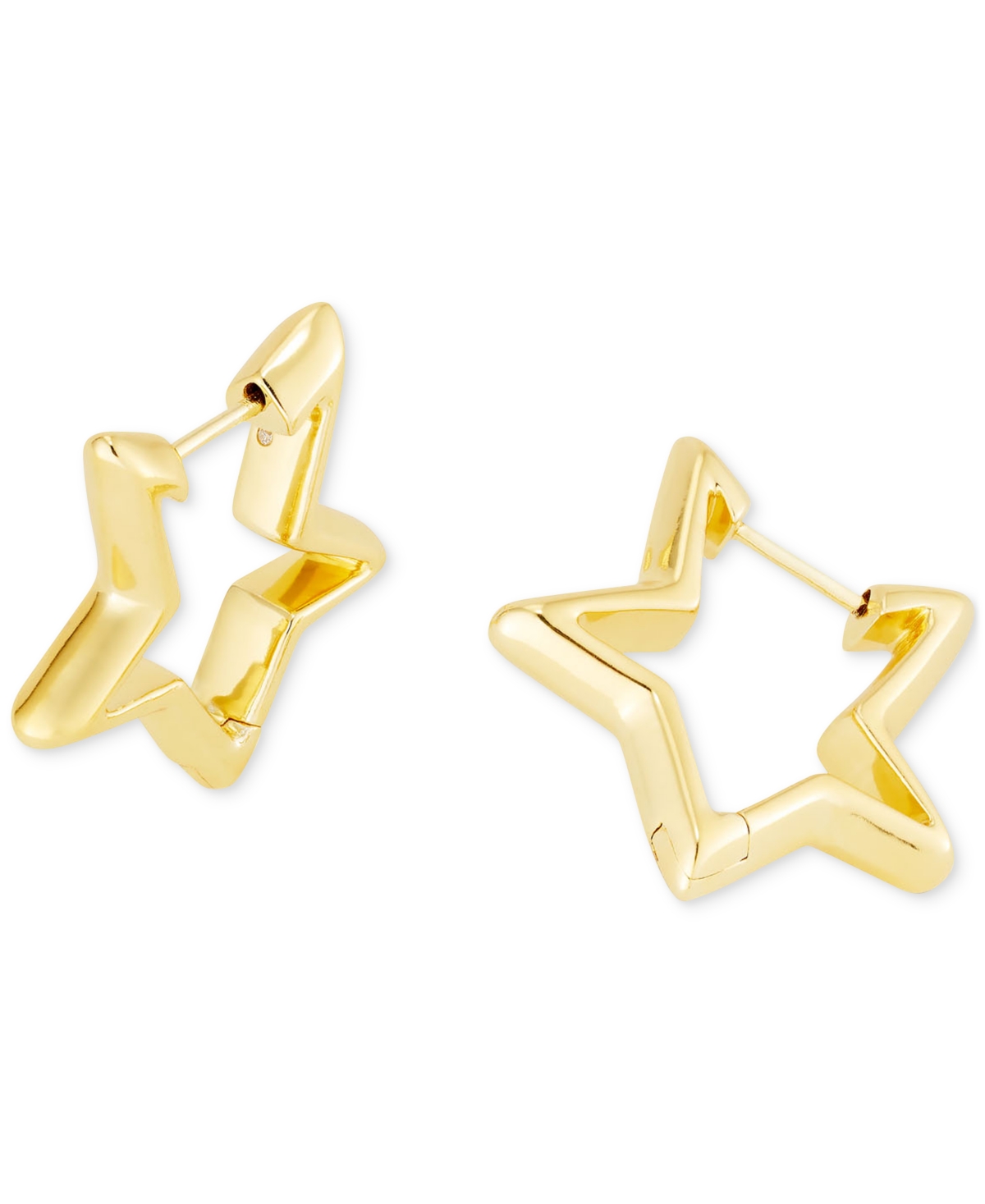 Kendra Scott 14k Gold-plated Small Star Huggie Hoop Earrings, 0.88"