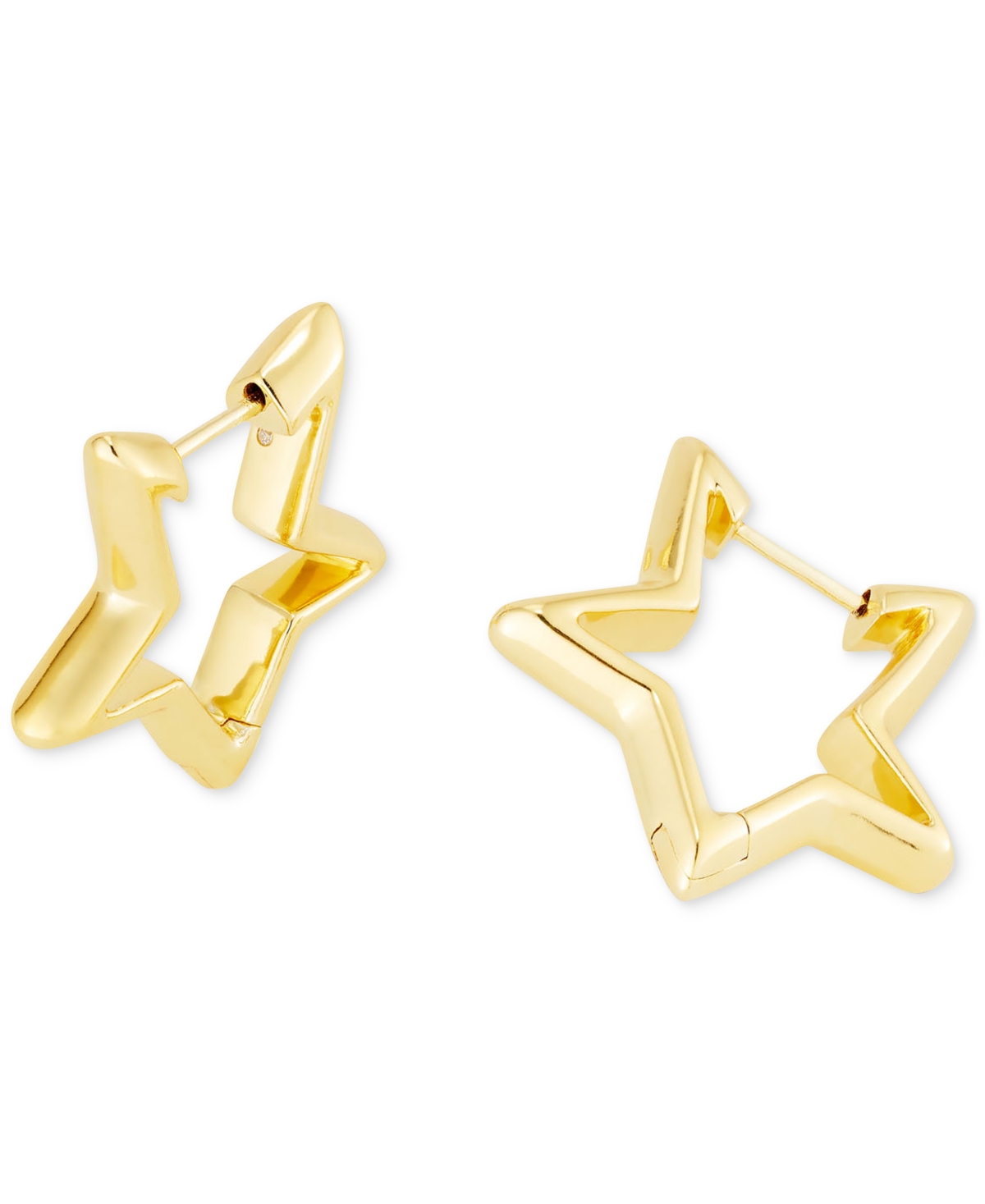 Kendra Scott Star Huggie Hoop Earrings In Gold