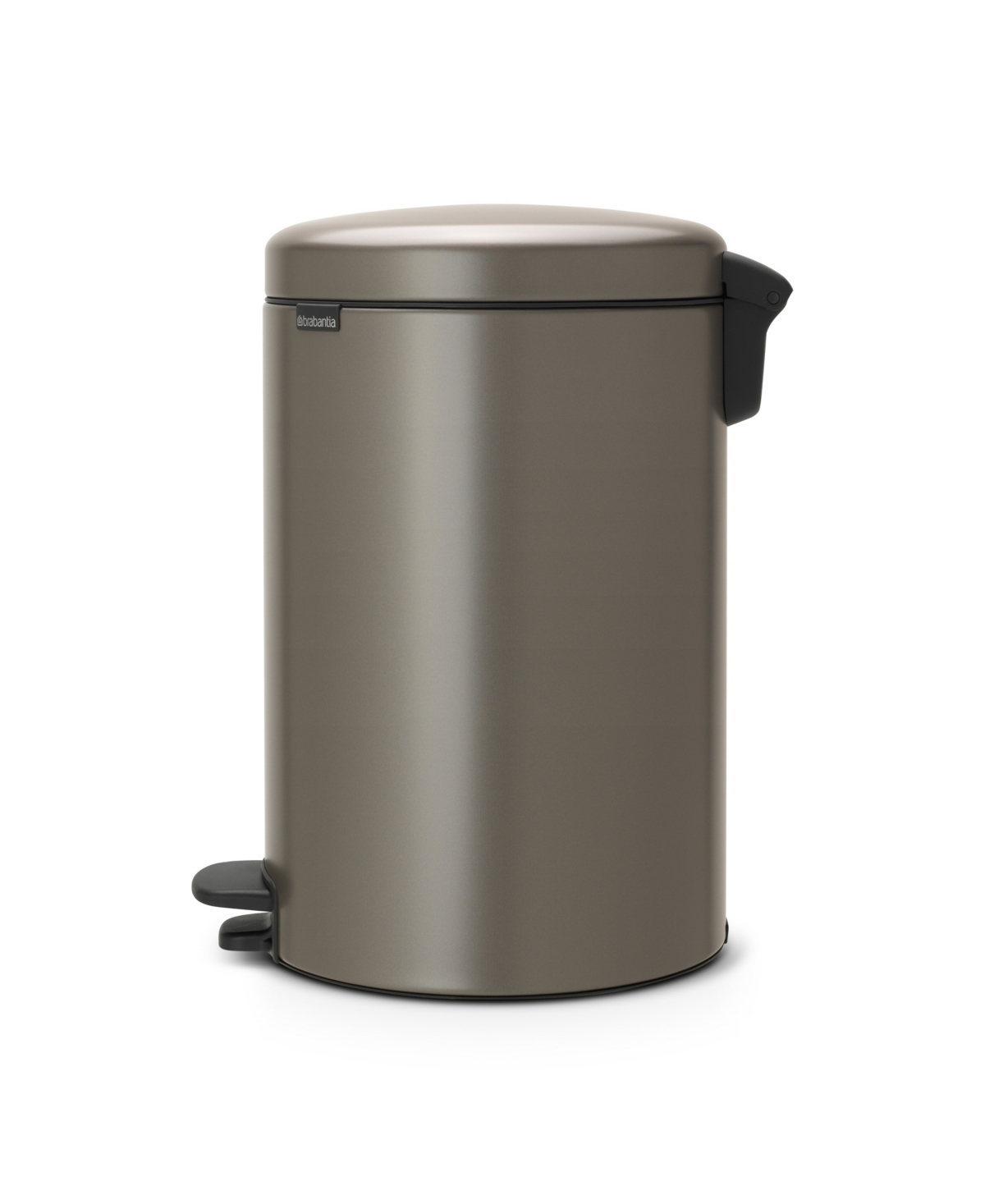 Shop Brabantia New Icon Step On Trash Can, 5.3 Gallon, 20 Liter In Platinum