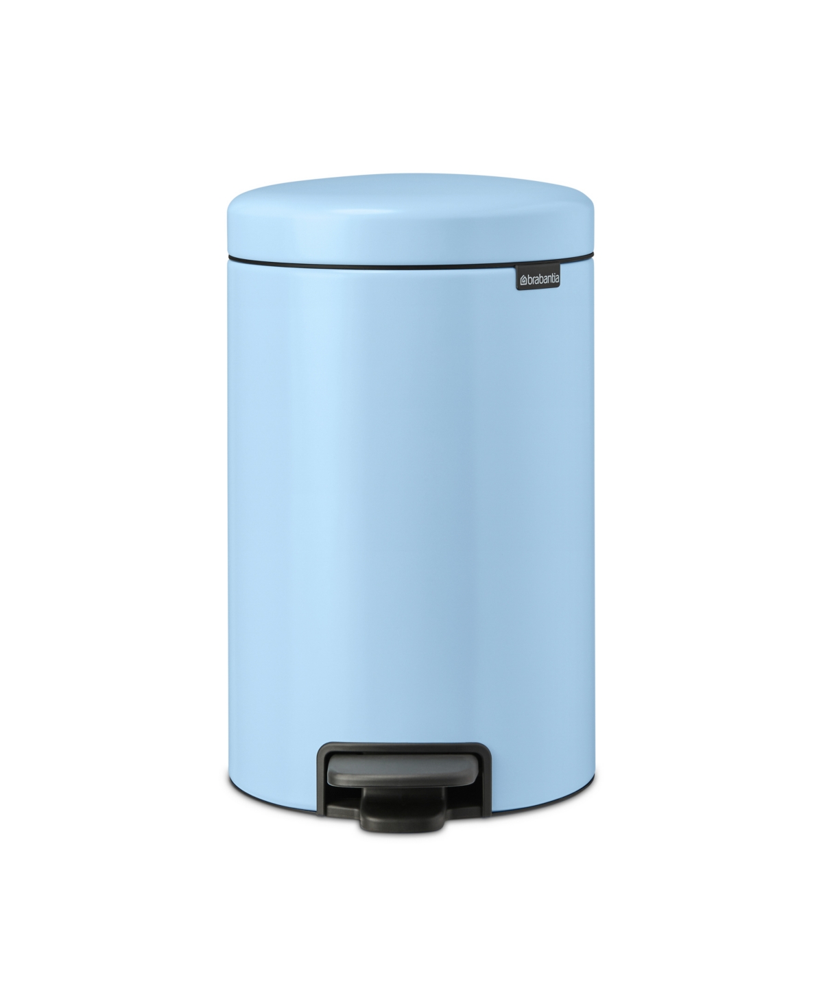 Brabantia New Icon Step On Trash Can, 3.2 Gallon, 12 Liter In Dreamy Blue