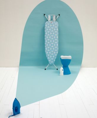 Ironing Board B, 49 x 15&amp;quot; 124 x 38 Centimeter with Steam Iron Rest, 0.9&amp;quot; 22 Milimeter and White Frame