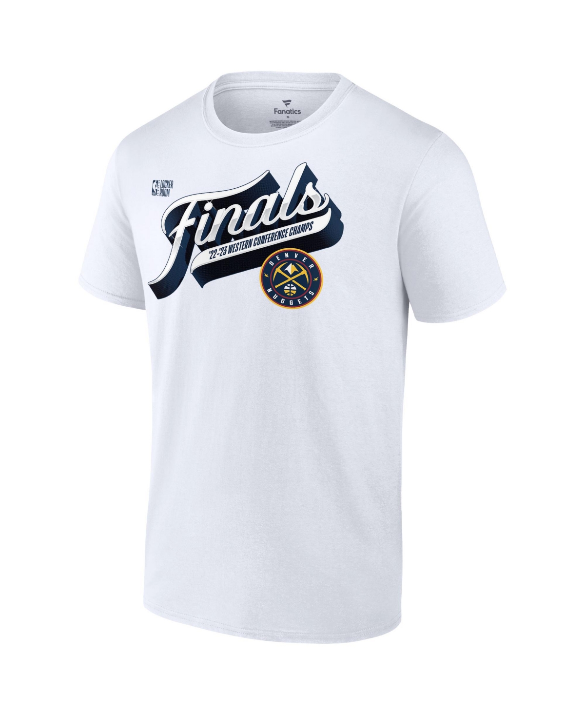 Men's FanaticsDenver Nuggets 2023 Nba Western Conference Champs Locker Room T-shirt - White