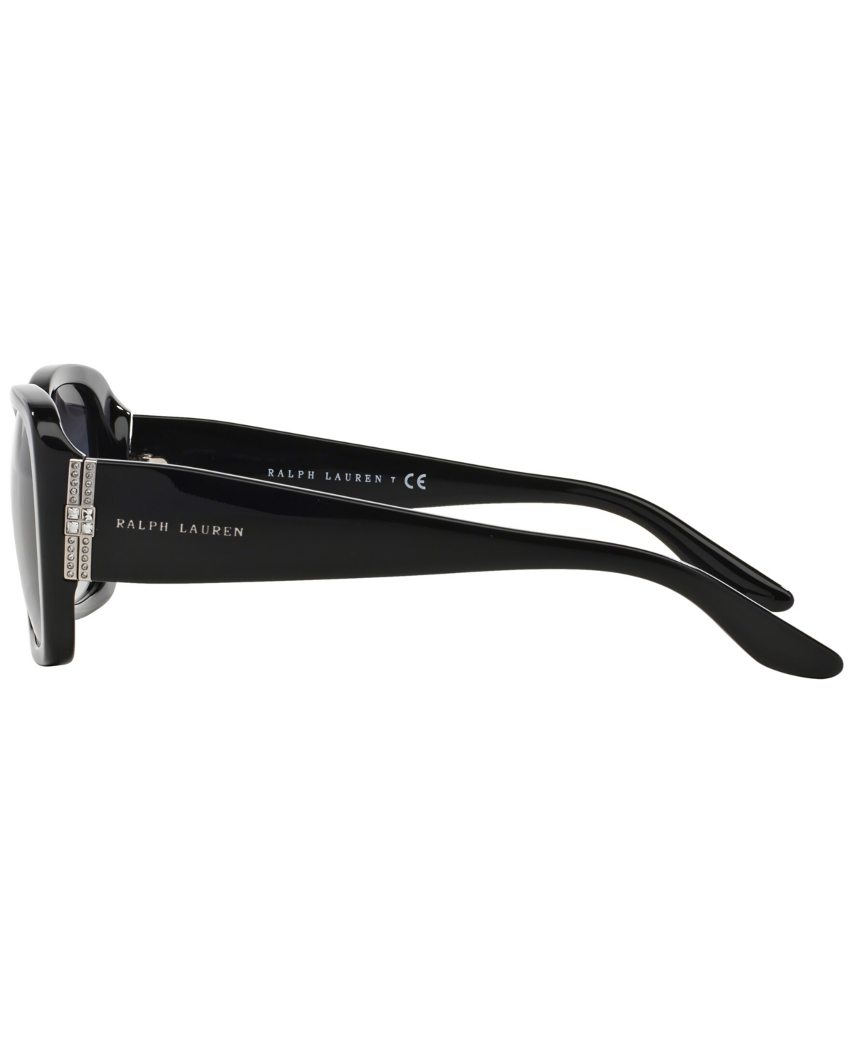 Shop Ralph Lauren Women's Sunglasses, Rl8127b In Shiny Black