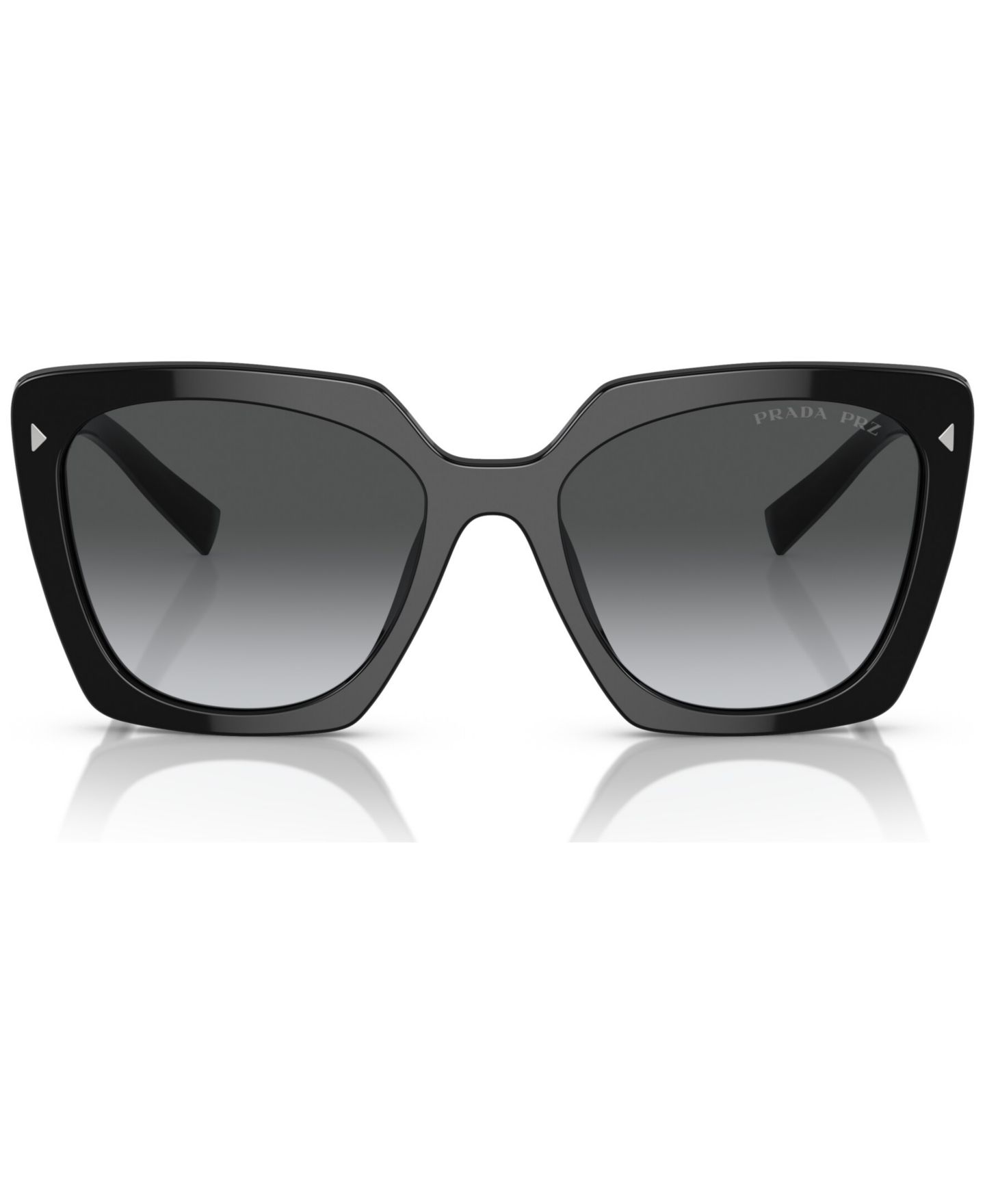 Женские солнцезащитные очки PRADA Signature Square Sunglasses, PR 23ZS, цвет: Чёрный — фото 5