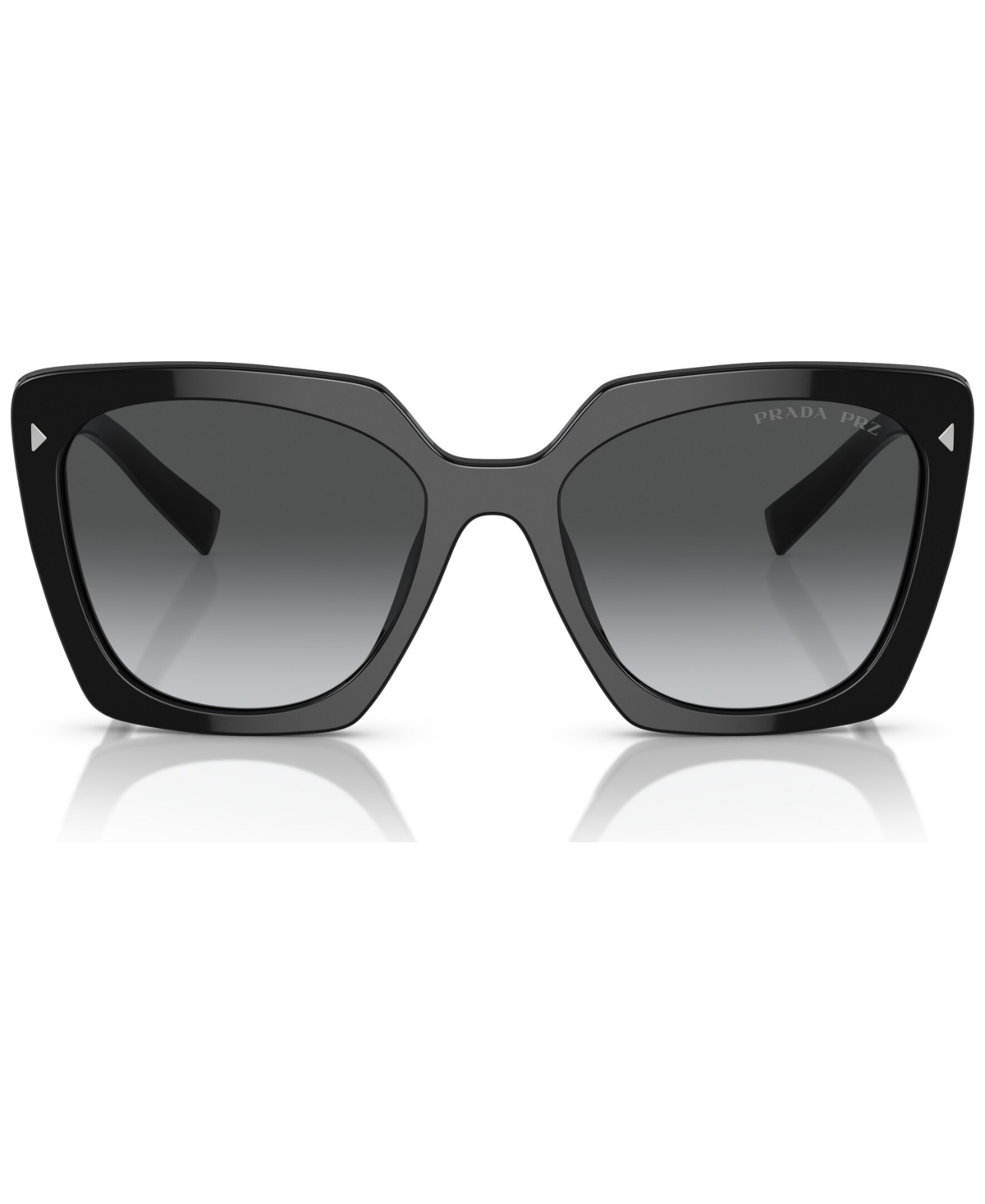 Prada Logo Square Acetate Sunglasses In Black