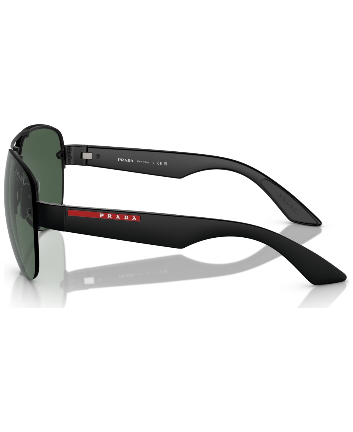 Shop Prada Men's Sunglasses, Ps 55ys In Matte Black