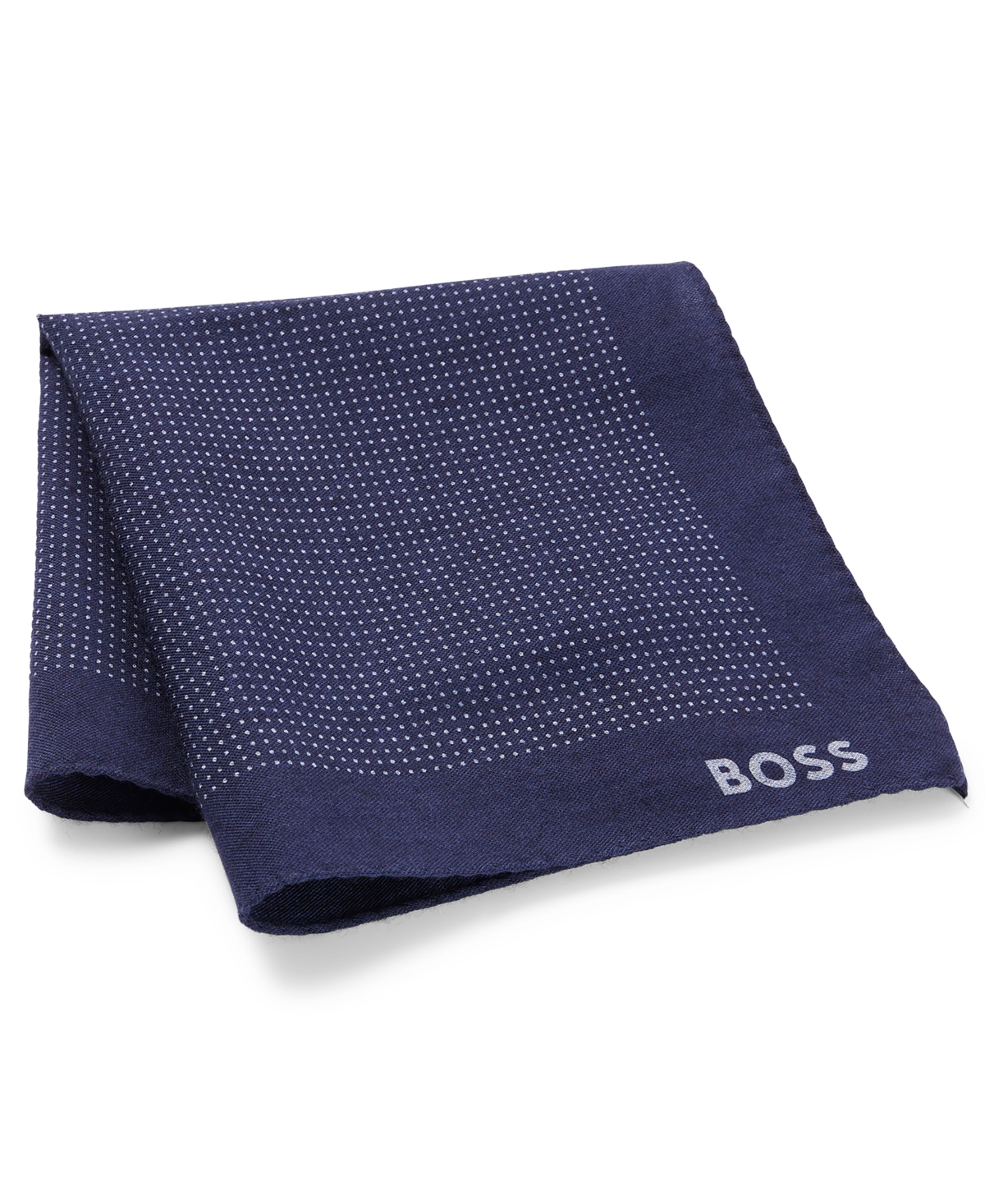 Hugo Boss Boss By  Men's Printed Pocket Square In Dark Blue