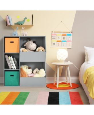 Kids Toy Storage Cubby Bin Floor Cabinet Shelf Organizer