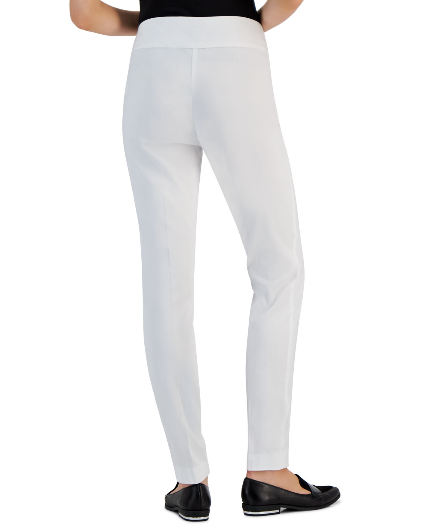 Женские брюки I.N.C. International Concepts Mid-Rise Petite Tummy-Control Skinny Pants, Petite & Petite Short, цвет: Яркий белый — фото 4