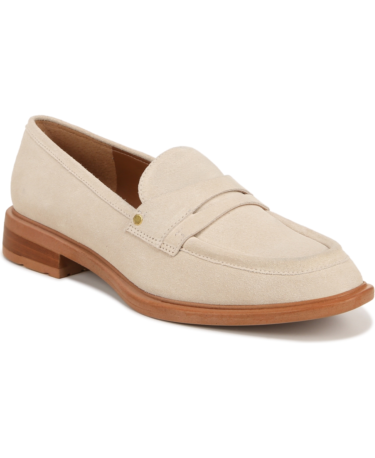 Franco Sarto Edith Penny Loafer In Ecru White Suede