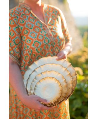 Baroque Glass Dinner Plate 10.5"