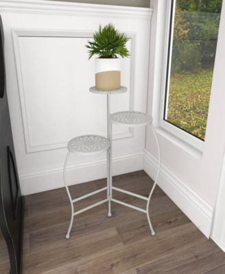 Metal Indoor Outdoor 3 Tier Floral Plant Stand 