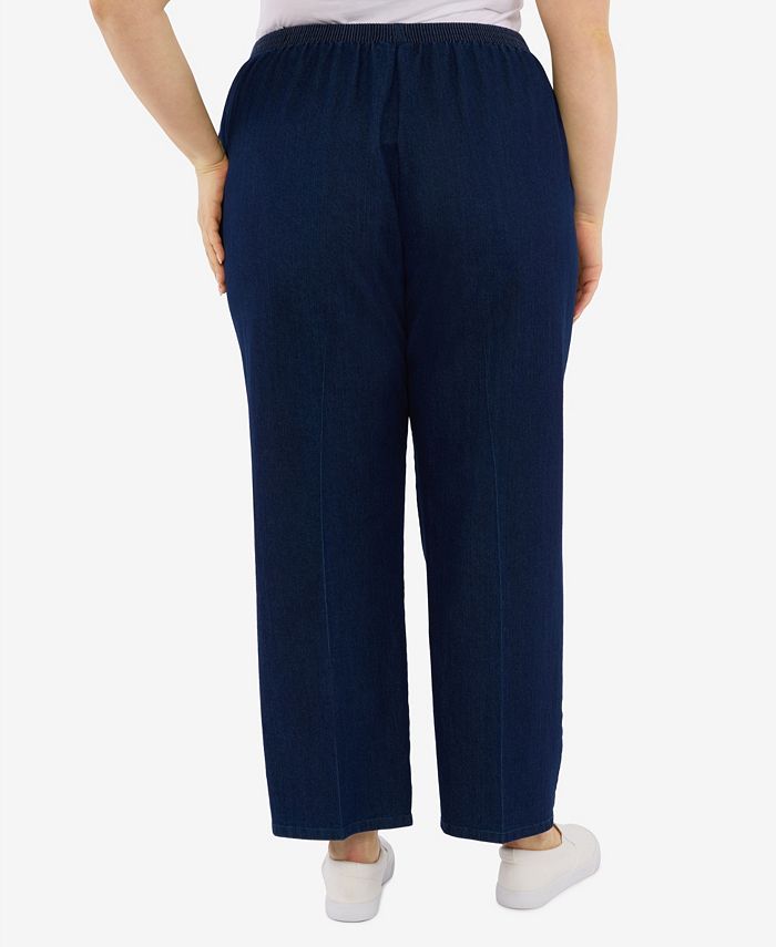 Alfred Dunner Plus Size Moody Blues Moody Fitted Average Length Denim ...