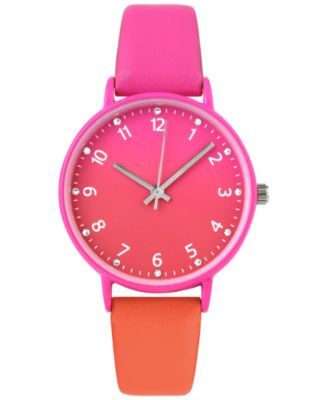 I.N.C. International Concepts - Women's Pink Gradient Strap Watch 36mm, Created for Macy's