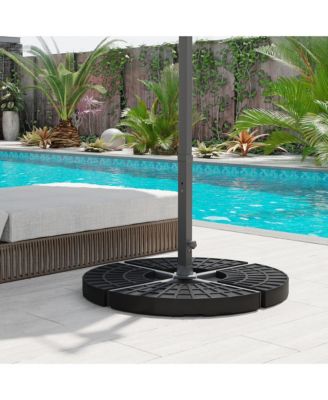 Patio Umbrella Base, 4 Pieces Outdoor Umbrella Weights,