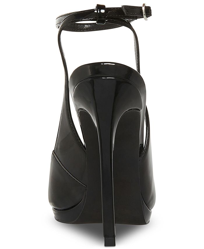 Steve Madden Women's Zayla Pointed-Toe Ankle-Strap Two-Piece Stiletto ...