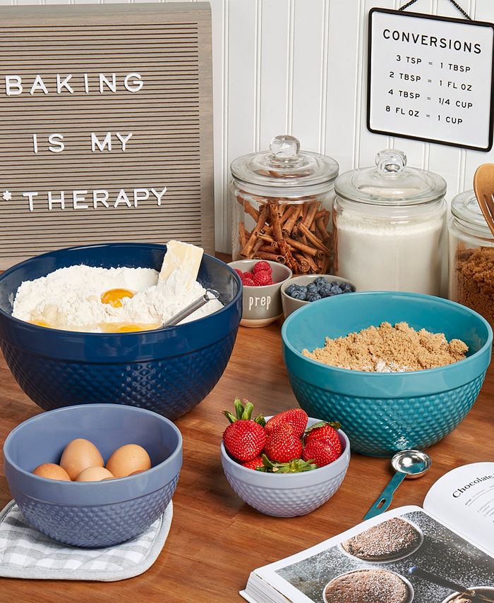 Tabletops Unlimited Tabletops Gallery Hobnail Mixing Bowls, Set of 4