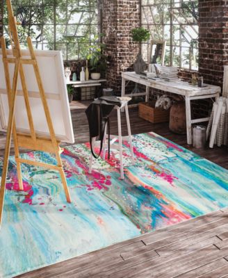 Kikiamo Washable KK2 8' x 10' Area Rug