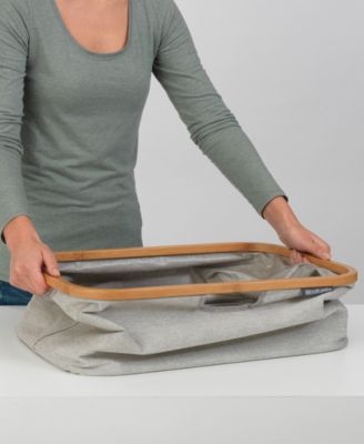 Foldable Laundry Basket, Gray, 10.6 Gallon, 40 Liter