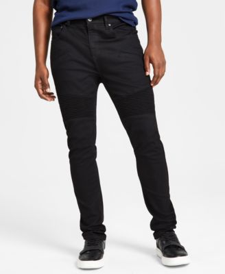 I.N.C. International Concepts Men s Skinny Fit Black Moto Jeans Created for Macy s Macy s