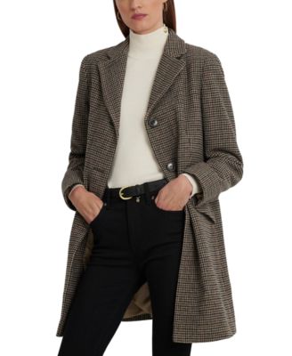 로렌 랄프로렌 Lauren Ralph Lauren Womens Notched-Collar Walker Coat