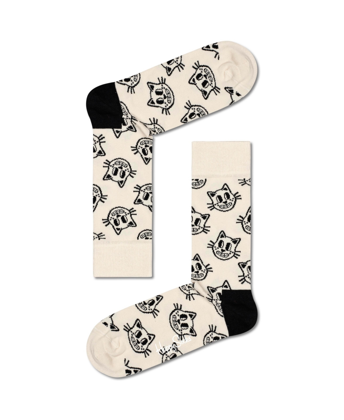 Happy Socks Pets Socks Gift Set, Pack of 2 - White, Gray