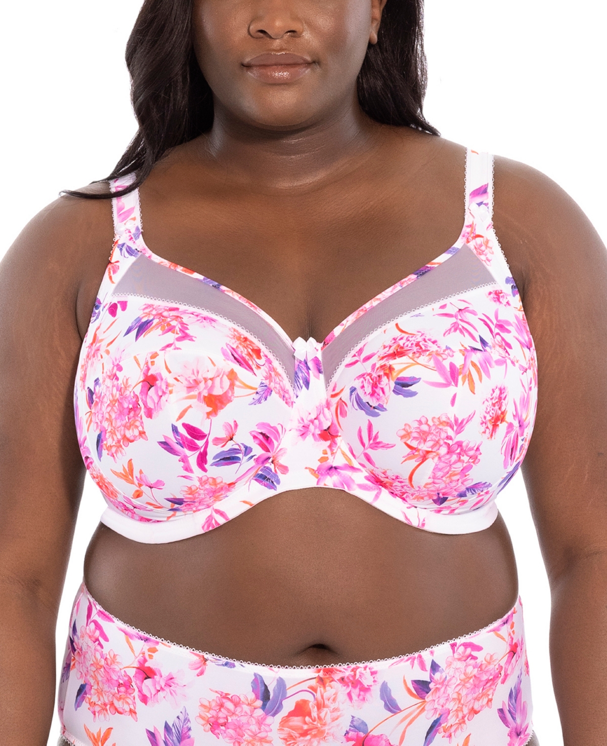 Goddess Plus Size Kayla Underwire Banded Bra, Gd6162 In Summer Bloom
