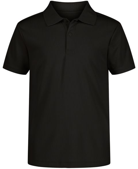 Поло Nautica Uniform Quick Dry Short Sleeve Performance Stretch Polo для мальчиков, цвет: Чёрный
