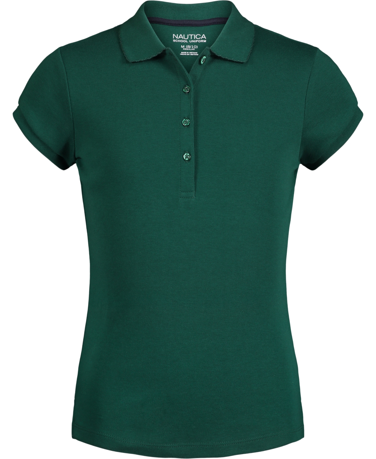 Nautica Big Girls Uniform Short Sleeve Polo Shirt