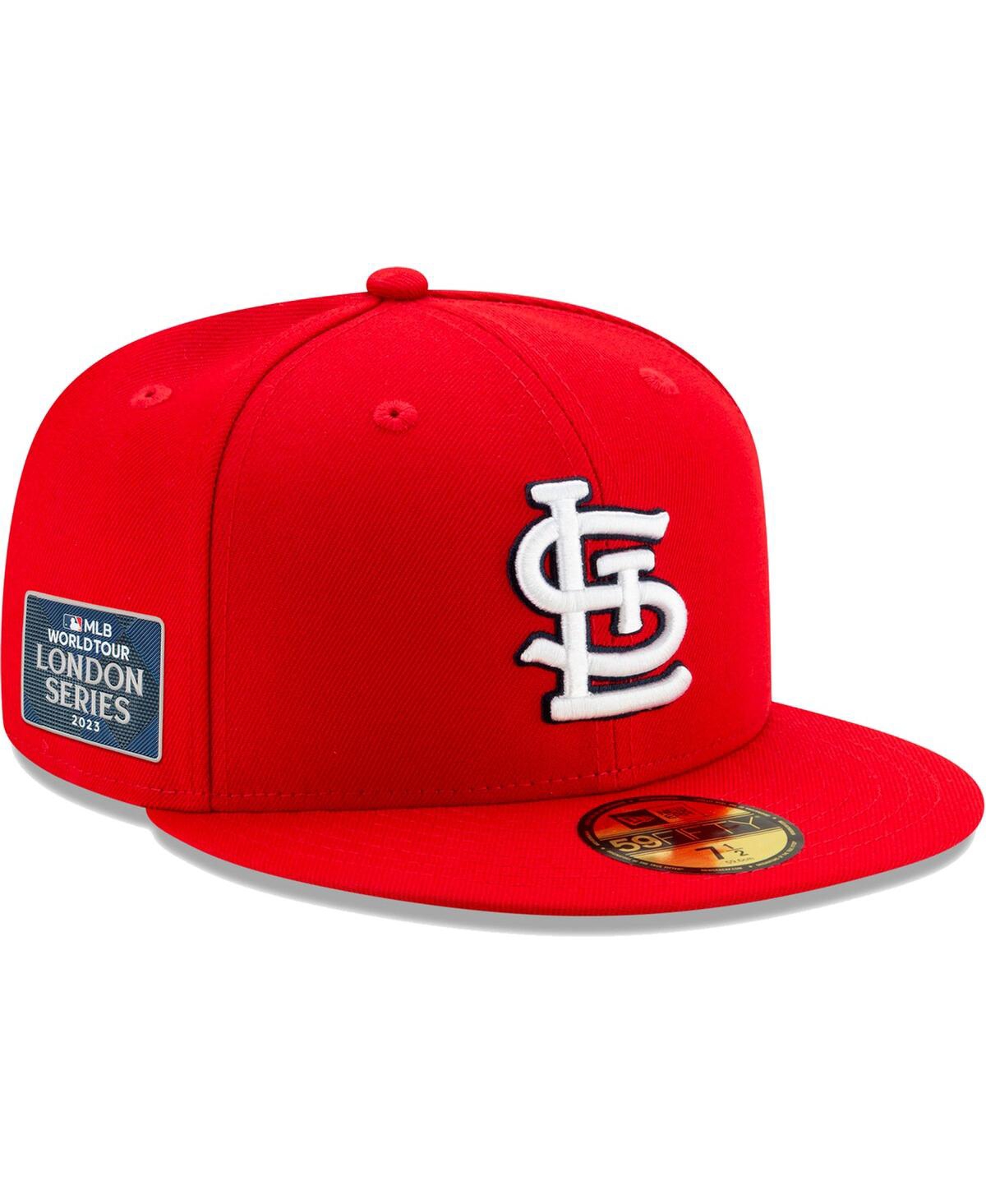 New Era Men's  Red St. Louis Cardinals On-field 2023 World Tour London Series 59fifty Fitted Hat