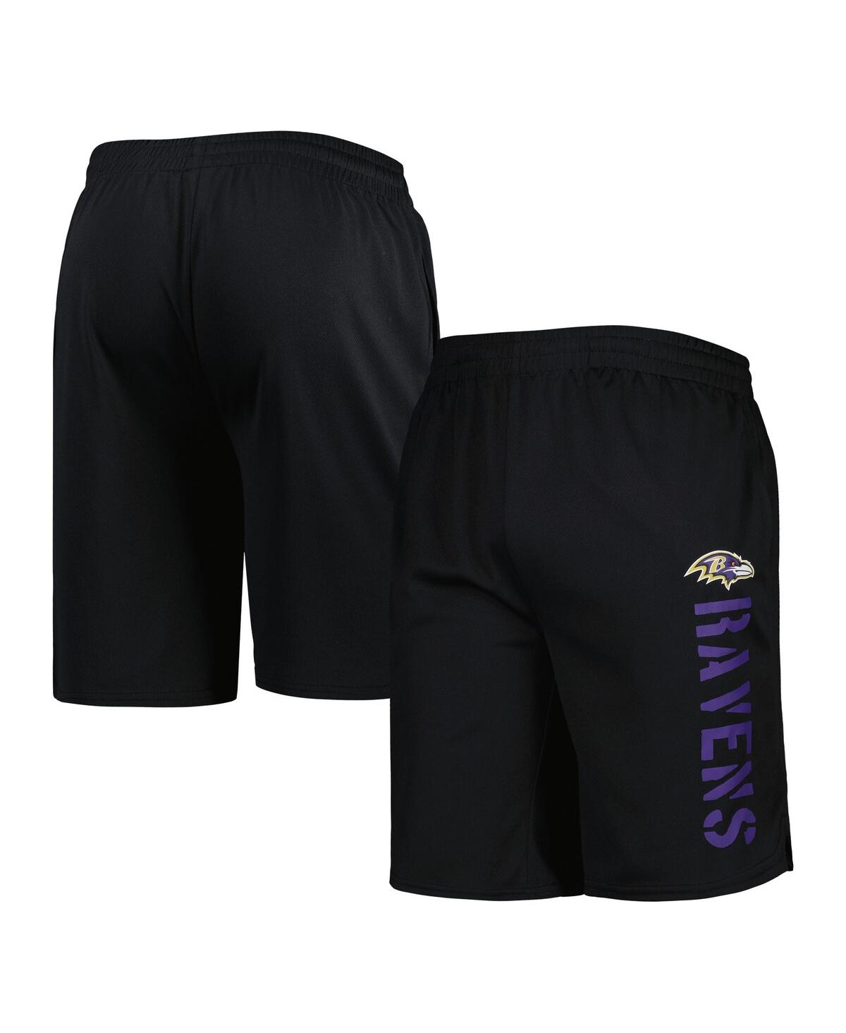 Msx By Michael Strahan Men's  Black Baltimore Ravens Team Shorts