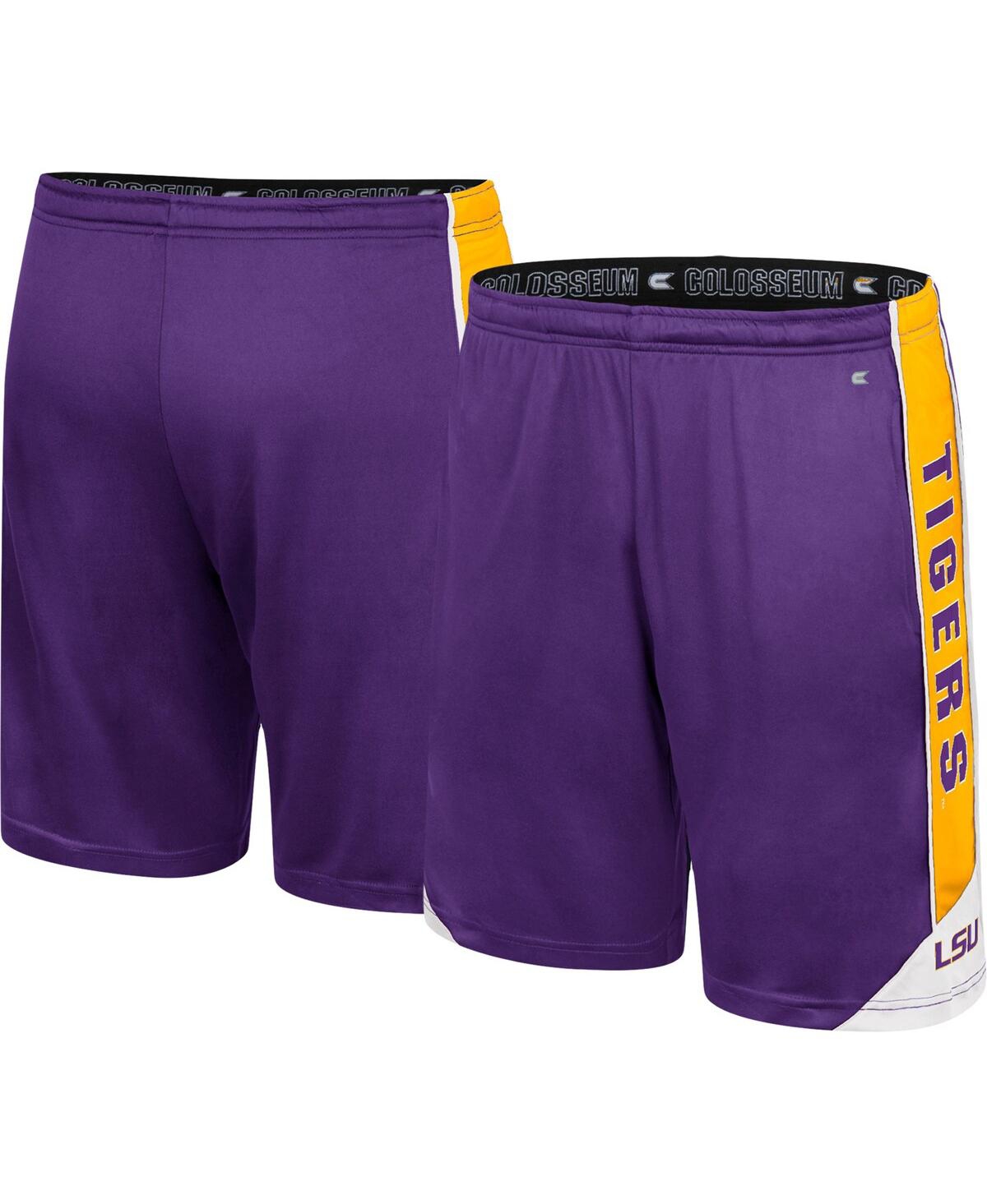 Shop Colosseum Men's  Purple Lsu Tigers Haller Shorts