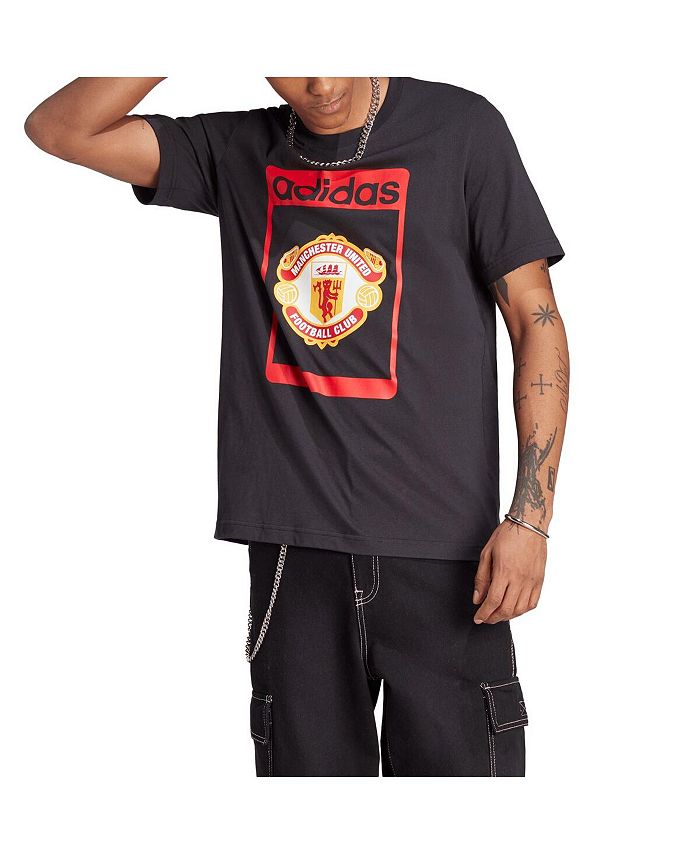 adidas Men\'s Black Manchester United Club T-shirt - Macy\'s