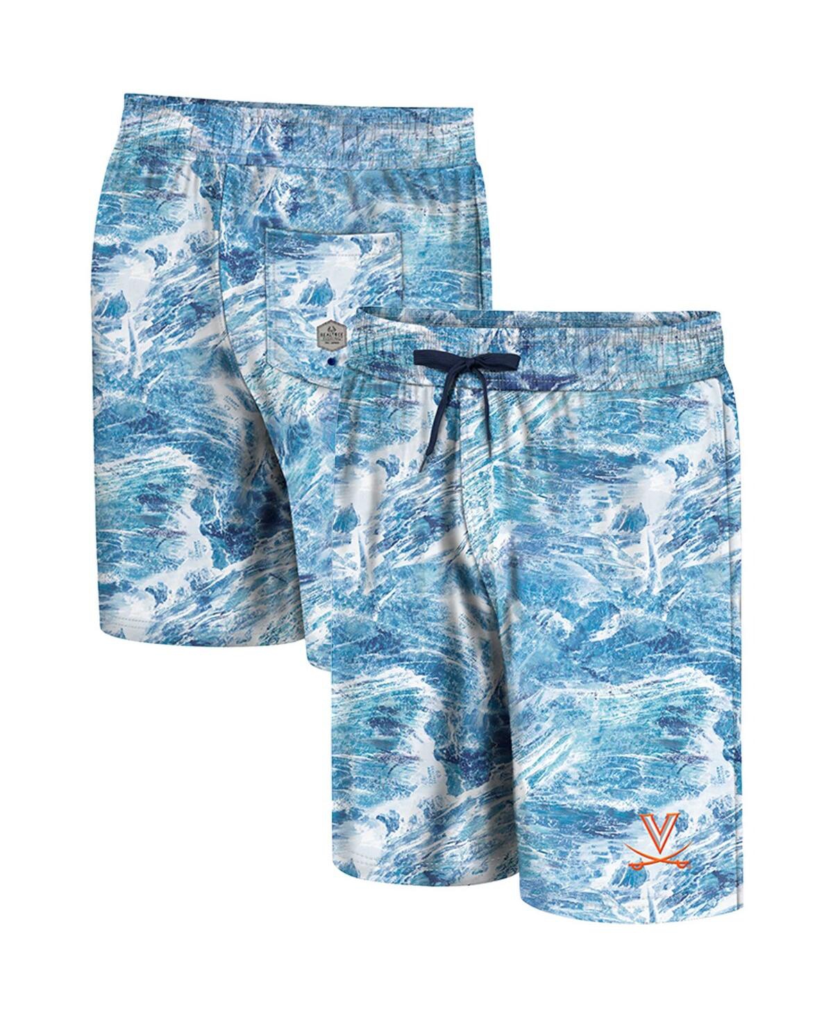 Shop Colosseum Men's  Blue Virginia Cavaliers Realtree Aspect Ohana Swim Shorts