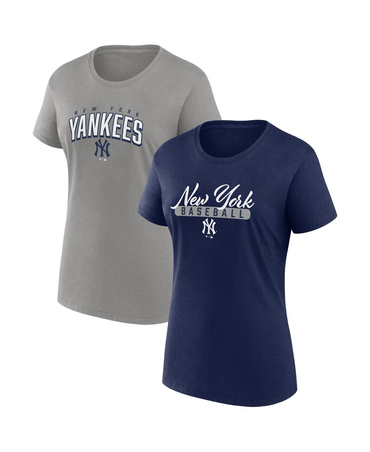 Women's Navy/Heather Gray Minnesota Twins Plus Size Colorblock T-Shirt
