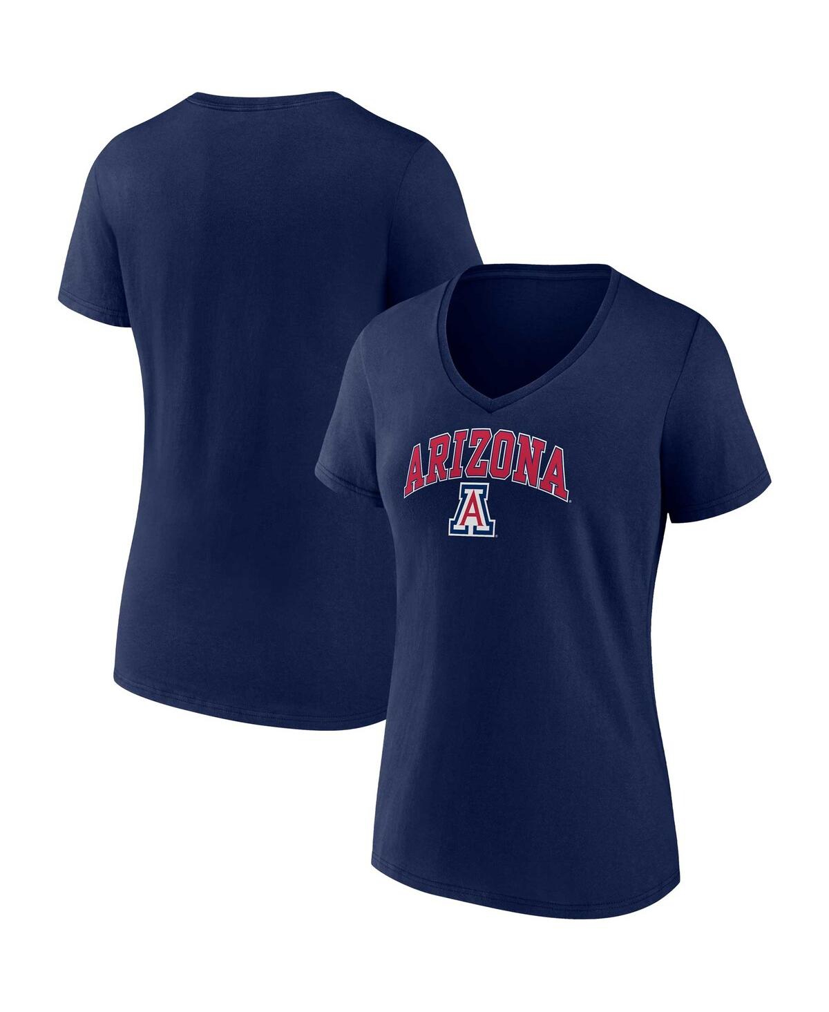 Fanatics Women's  Navy Gonzaga Bulldogs Evergreen Campus V-neck T-shirt In Navy