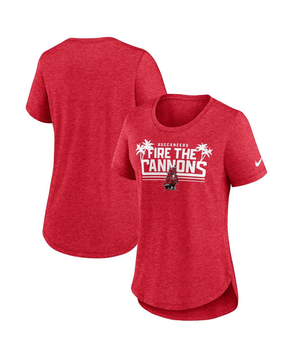 Women's NikeTampa Bay Buccaneers Local Fashion Tri-Blend T-shirt - Heather Red