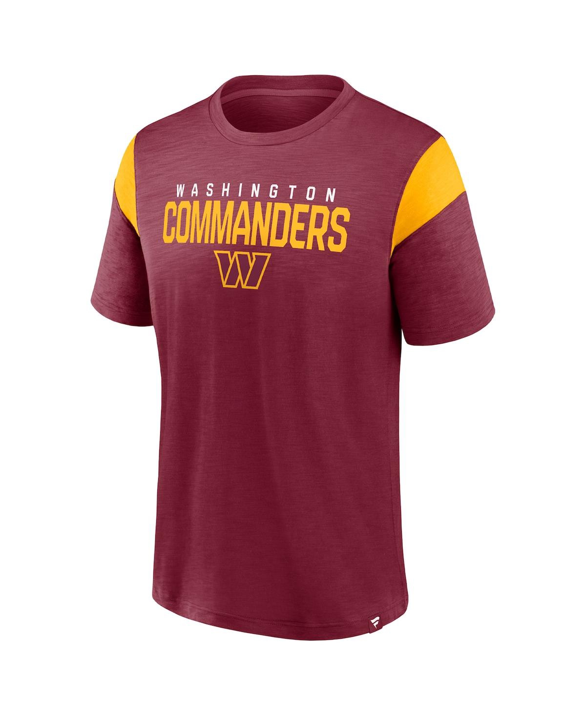 Shop Fanatics Men's  Burgundy Washington Commanders Home Stretch Team T-shirt