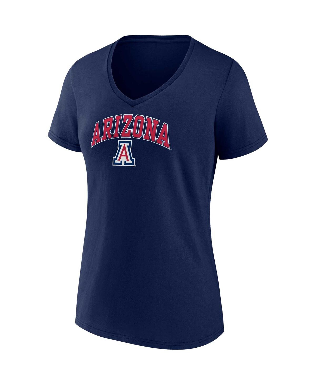 Fanatics Women's  Navy Gonzaga Bulldogs Evergreen Campus V-neck T-shirt In Navy