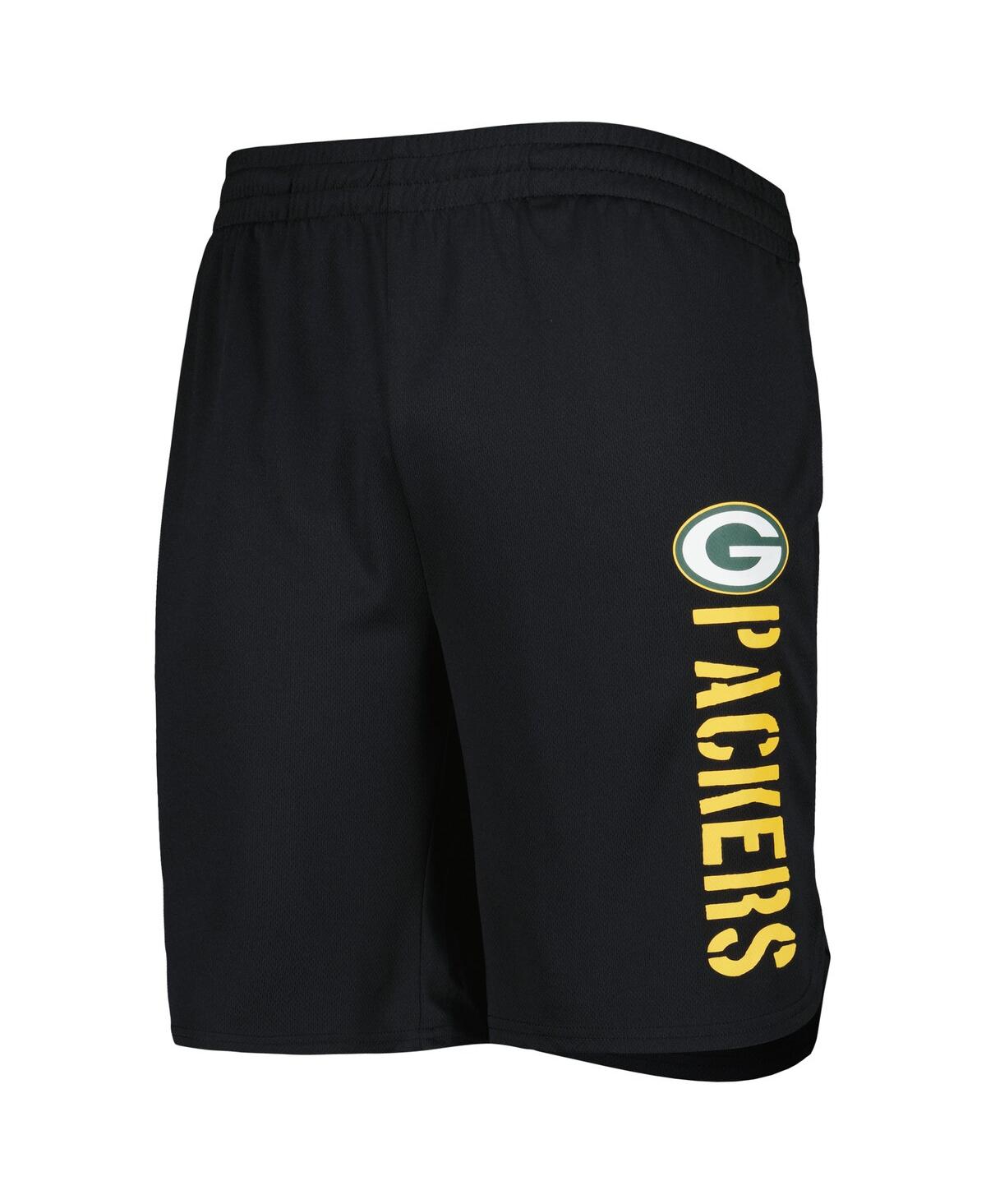 Msx By Michael Strahan Mens Msx By Michael Strahan Black Green Bay Packers Team Shorts Black 