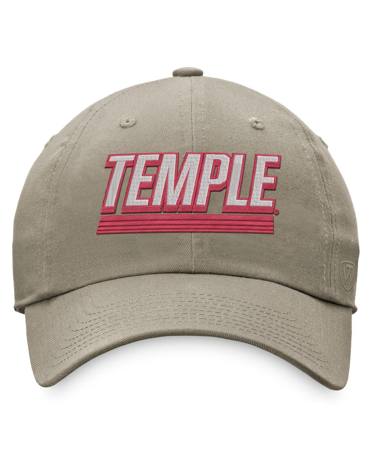 Shop Top Of The World Men's  Khaki Temple Owls Slice Adjustable Hat
