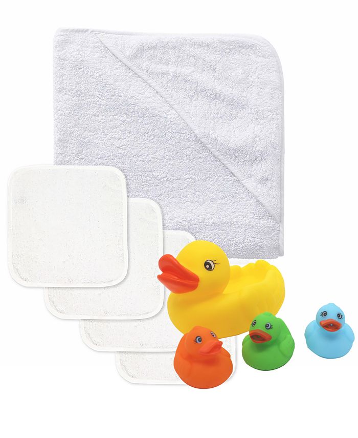 Baby Mode Signature Baby Boys or Baby Girls Bath Towel, Washcloth, and