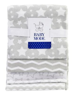 Jesse & Lulu Baby Boys Striped Blankets, 5 Piece Set