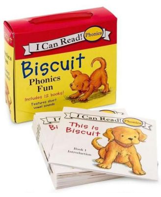 Biscuit 12-Book Phonics Fun - Includes 12 Mini-Books Featuring Short and Long Vowel Sounds by Alyssa Satin Capucilli