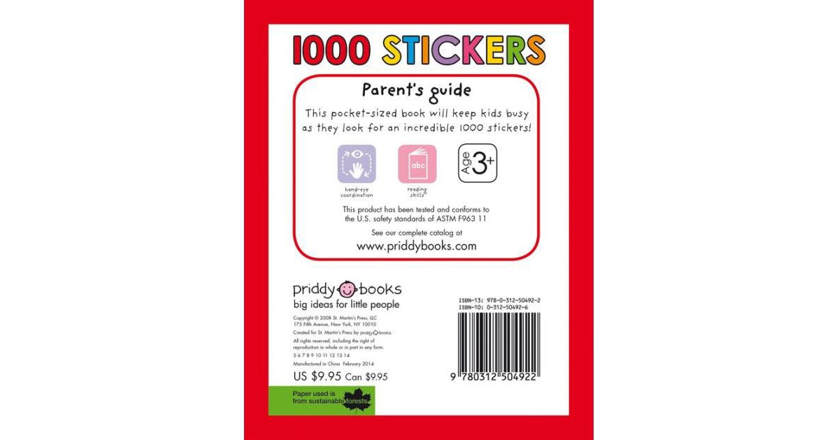 1000 Stickers by Roger Priddy