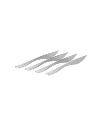 Nambe Anna Stainless Steak Knives, Set of 4