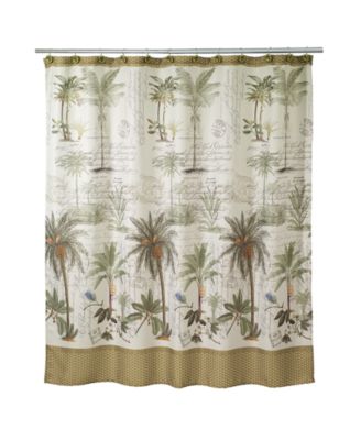 Colony Palm Tree Printed Shower Curtain, 72" x 72"