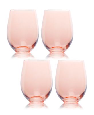 Carnival Stemless 19 oz Wine Glasses, Set of 4
